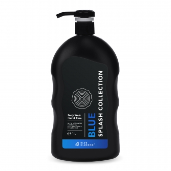 Shampoo, shower gel and soap 3 in 1 with activated charcoal - BLUE SPLASH COLLECTION